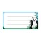Creative Shapes Etc SE-0823 4.5 x 4 in. Panda Nametag - 36 Count